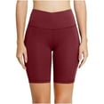 thumbnail image 3 of FNFYFH Biker Shorts for Women High Waist Workout Shorts with Inner Pocket Yoga Spandex Gym Running Shorts, 3 of 9