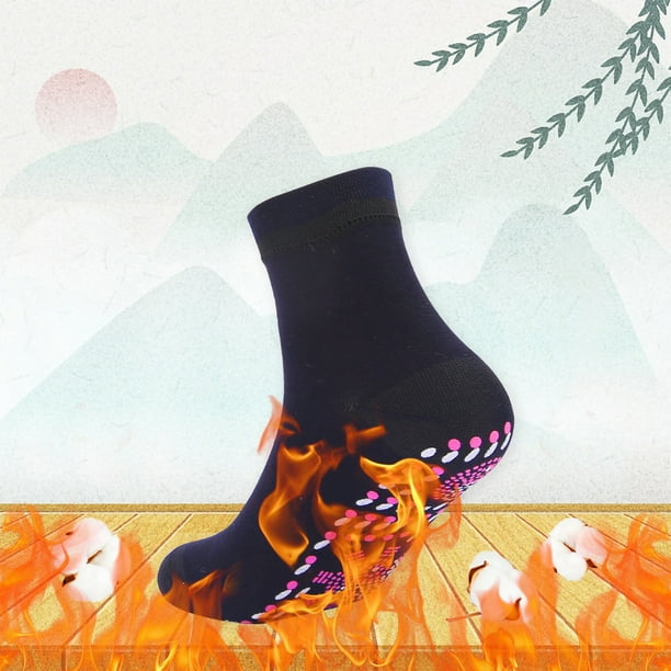 Xihbxyly Calcetines Autocalentables, Calentadores de Pies de Fibra de Algodón Suave, Diseño Ergonómico para Mayor Comodidad, Material Transpirable y Elástico, Ideal para Esquí, Senderismo y Snowboard