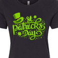 thumbnail image 4 of Inktastic St. Patrick's Day Hand Lettering with Green Top Hat Women's T-Shirt, 4 of 5