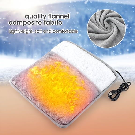 HIBIBUD Rechargeable Electric Foot Warmer with Adjustable Heat Settings 30-50°C Electric Foot Warmer