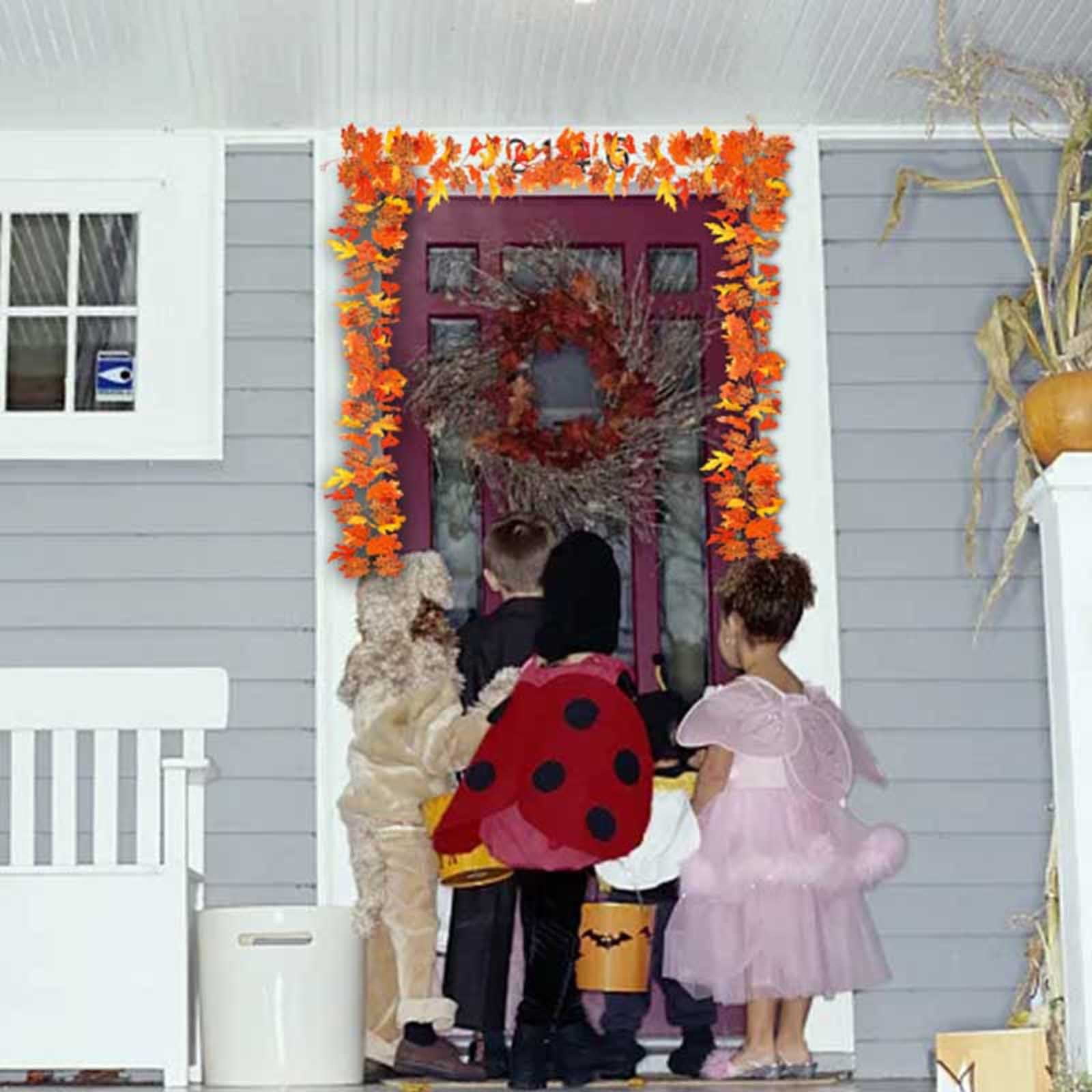 Guirlande De Feuilles D'érable Artificielles Automne, 1,6m