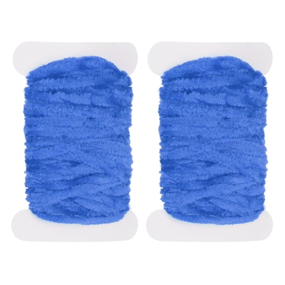 Uxcell Chenille Fly Tying Total 10 M, 2 Pack Rayon Chenille Fly Tying Materials for Making Fishing Hook, Blue