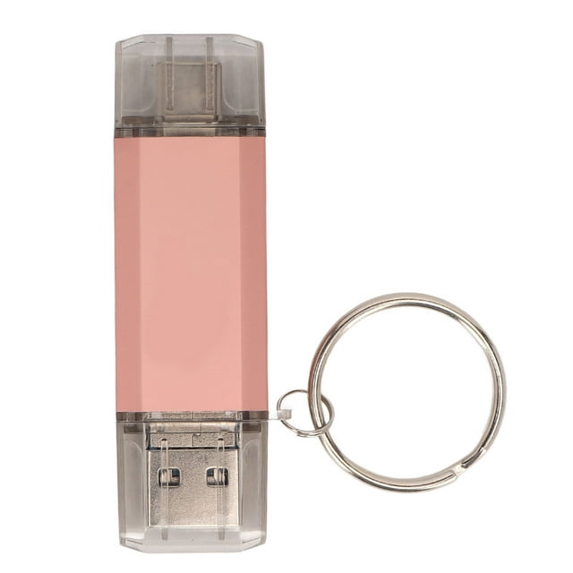 Unidad flash USB con llavero Metal U Disco Impermeable Alta velocidad 3.0 Tipo C Micro USB 3 en 1 128 GB