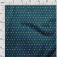 thumbnail image 3 of oneOone Polyester Spandex Bleu Sarcelle Tissu Animal Matière de Robe Tissu Imprimé Tissu au Mètre 56 Pouces de Large, 3 of 5
