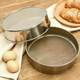 thumbnail image 1 of Stainless Steel Flour Sieve Kitchen Fine Mesh Oil Strainer Sifter Sugar Filter, 1 of 8