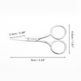thumbnail image 2 of Unique Bargains 1 Pc Women 2.0 Embroidery Scissors Grooming Scissors For Bathroom Stainless Steel Silver Tone, 2 of 4