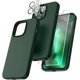 thumbnail image 1 of SZTXJ 5 in 1 Case for iPhone 14, Shockproof with 2 Packs Tempered Screen Protector + 2 Packs Camera Protector for iPhone 14 6.1' Cover (Green), 1 of 4