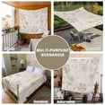thumbnail image 6 of Brown Flowers Large Tapestry for Bedroom Wall Hanging Tapestry, Vintage Ethnic Tribal Floral Leaves Ceiling Backdrop Tapestries Poster Blanket Wall Decor for Teens Room Living Room Dorm 86" x 104", 6 of 8