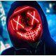 thumbnail image 1 of Máscara de terror LED, máscara de Halloween, purga con 3 efectos de luz, controlable, para decoración de disfraces de fiesta de carnaval, cosplay, decoraciones de fiesta, 1 of 5