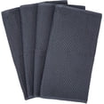 thumbnail image 3 of 100% Cotton Kitchen Dish Cloths, Lightweight Waffle Weave Tidy Kitchen Dish Cloths, Soft Absorbent Quick Drying Dish Towels, 13x28 Inches, Set of 4, Dark Gray, 3 of 7