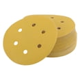 thumbnail image 1 of Unique Bargains 6 Inch 6 Hole Sanding Discs Round Hook and Loop Sandpaper 220 Grits - 50 PCS, 1 of 8