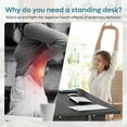 thumbnail image 6 of Bestier 47"x24" Height Adjustable Standing Desk Home Office Stand Up Table with USB Port & Storage, Black Carbon Fiber, 6 of 9