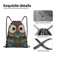 thumbnail image 6 of Easygdp Boho Owl Drawstring Backpack, Beach Sackpack, Travel Sackpack Lightweight for Sports, Gym, Travel, Swimming -, 6 of 9