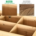 thumbnail image 5 of 43" Elevated Garden Bed with 8 Planting Pockets & Storage Shelf, Natural Wood Raised Planter Box for Herbs, Vegetables & Flowers - 30" Height, 5 of 10