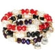 thumbnail image 4 of 3 elegantes pulseras de cristal hechas a mano, apilables, regalo de joyería para mujeres y amigas., 4 of 14