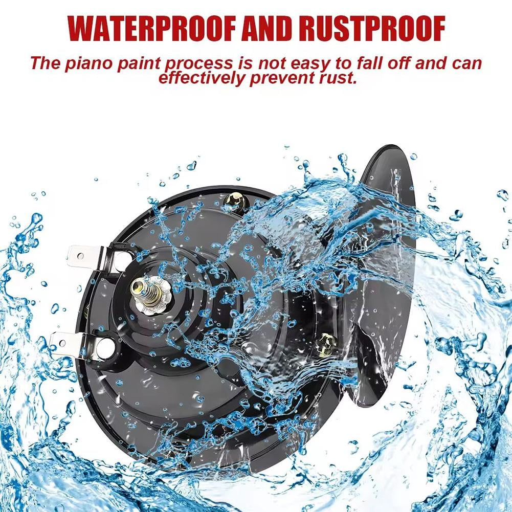 UOYOTT 12V 300DB Super Loud Train Horn Waterproof For Motorcycle Truck Car SUV B5D1