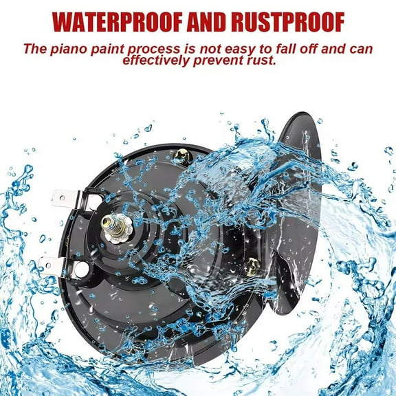 QHUDLV Super Loud Train Horn,12V 300dB Waterproof,For Car Truck Motorcycle