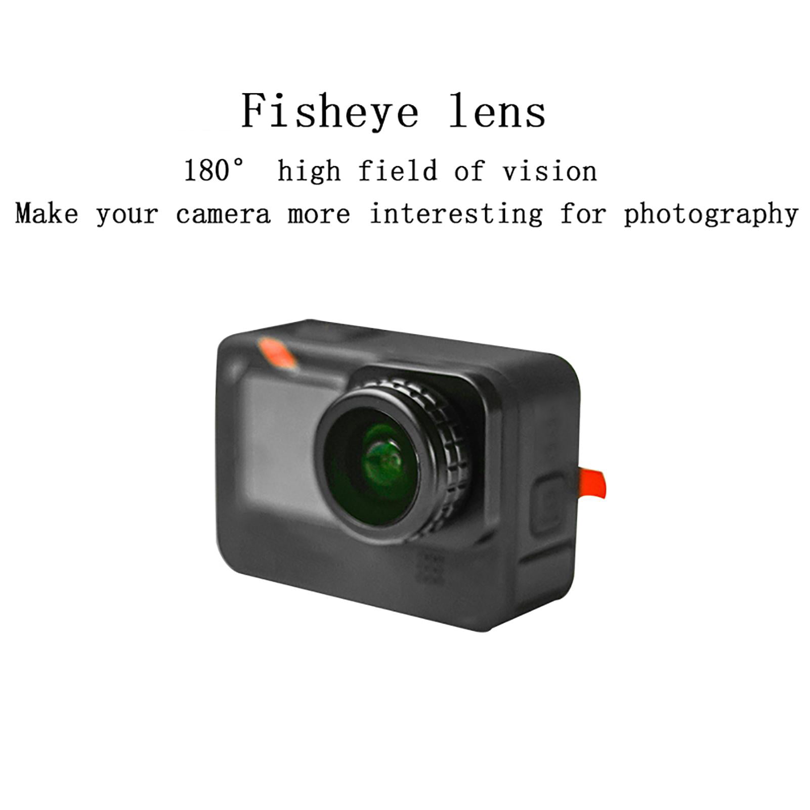 Camera Fisheye Lens 180° High and Wide Field of Viewing Optical Glass Multilayer Coating FisheyeLens for GoPro Hero 9