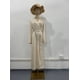 thumbnail image 1 of Vestido largo de otoño para mujer, elegante vestido de satén de color liso con cadena y cintura larga, 1 of 6