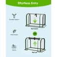 thumbnail image 5 of Mini Greenhouse Indoor Outdoor, 22.6*16.9*12.8 Inch Portable Tabletop Plant Greenhouse for Plant Growth and Seedling Propagation, Small Greenhouses for Garden Balcony Windowsill Home Use, 5 of 10