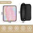 thumbnail image 4 of Hair Tool Organizer Bag with Heat Resistant Mat Removable Travel Storage Case for Hot Air Brushes Curling Irons Cute Stars and Pink Clouds, 4 of 8