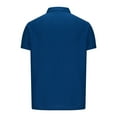 thumbnail image 4 of Mens Casual Polo Shirt Short Sleeve Classic Fit Knit T Shirt Golf Shirts with Zipper, 4 of 5