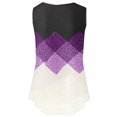 thumbnail image 4 of Womens Tank Tops Plus Size Dot Print V Neck Strappy Baggy Sleeveless Gym Office Casual Summer Tunic Blouse Womens Tops, 4 of 5