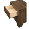 thumbnail image 7 of Beautiful Brown Cherry Finish 4Pc Full Size Upholstered HB Panel Bed Set Wooden Bedroom Furniture, 7 of 7