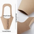 thumbnail image 2 of Bolsas de regalo Tergy Kraft Paper Flowers, color marrón, 50 paquetes de 35 cm, 2 of 6