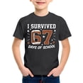 thumbnail image 4 of Rhuody T-Shirt Garçon Col Rond Blouse Manches Courtes Tee Rentrée des Classes Imprimés de Chiffres de Dessins Animés Hauts Basique Combinaison d'Été Noire 12-13 Ans, 4 of 4