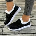 thumbnail image 2 of YLYL Women's Canvas Winter Snow Boots Fur Lined Warm Comfort Lightweight Non-slip Moccasins Shoes, 2 of 6