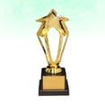 thumbnail image 3 of Trophée de Design Étoile Creuse Dorée 23,5 cm Récompense en Plastique Prix Décor Compétition Cadeau Récompenses avec Base pour Cérémonie, 3 of 7