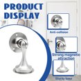 thumbnail image 3 of ZHZFKQ Door Stoppers Bottom Punch-Free Magnetic Stopper Matching Film Screws sliver, 3 of 7