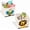 Lion & Bee, variant on 2 Pcs Foldable Animal Toy Storage Box/Bin/Cube, Collapsible Storage Organizer Chest Basket Container for Boys and Girls(13 x 13 x 13 Inch, Dinosaur & Pink Elephant)
