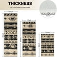 thumbnail image 4 of Black Geometric Triangle Diamond Pattern Kitchen Rugs Sets Of 3,Kitchen Runner Rugs Non Skid Washable,Decorative Kitchen Floor Mats for Kitchen,Sink,Laundry,17"x30"+ 17"x47" + 17"x59", 4 of 6
