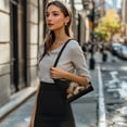 thumbnail image 3 of Kuiaobaty Teddy Dog Print Shoulder Purse for Women, Cute Vegan Leather Hobo Purse Tote Bag with Smooth Zipper, Lightweight Underarm Sling Bag for Travel & Work, Black, 3 of 7