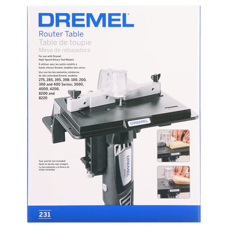 Dremel 231 Rotary Tool Shaper/Router Table to Sand, Edge, Groove, and Slot Wood