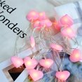 thumbnail image 3 of Guirnalda de luces LED con forma de corazón de amor para bodas, 10, 20 y 40 leds, para decoración de dormitorio de niñas y fiestas, 3 of 5