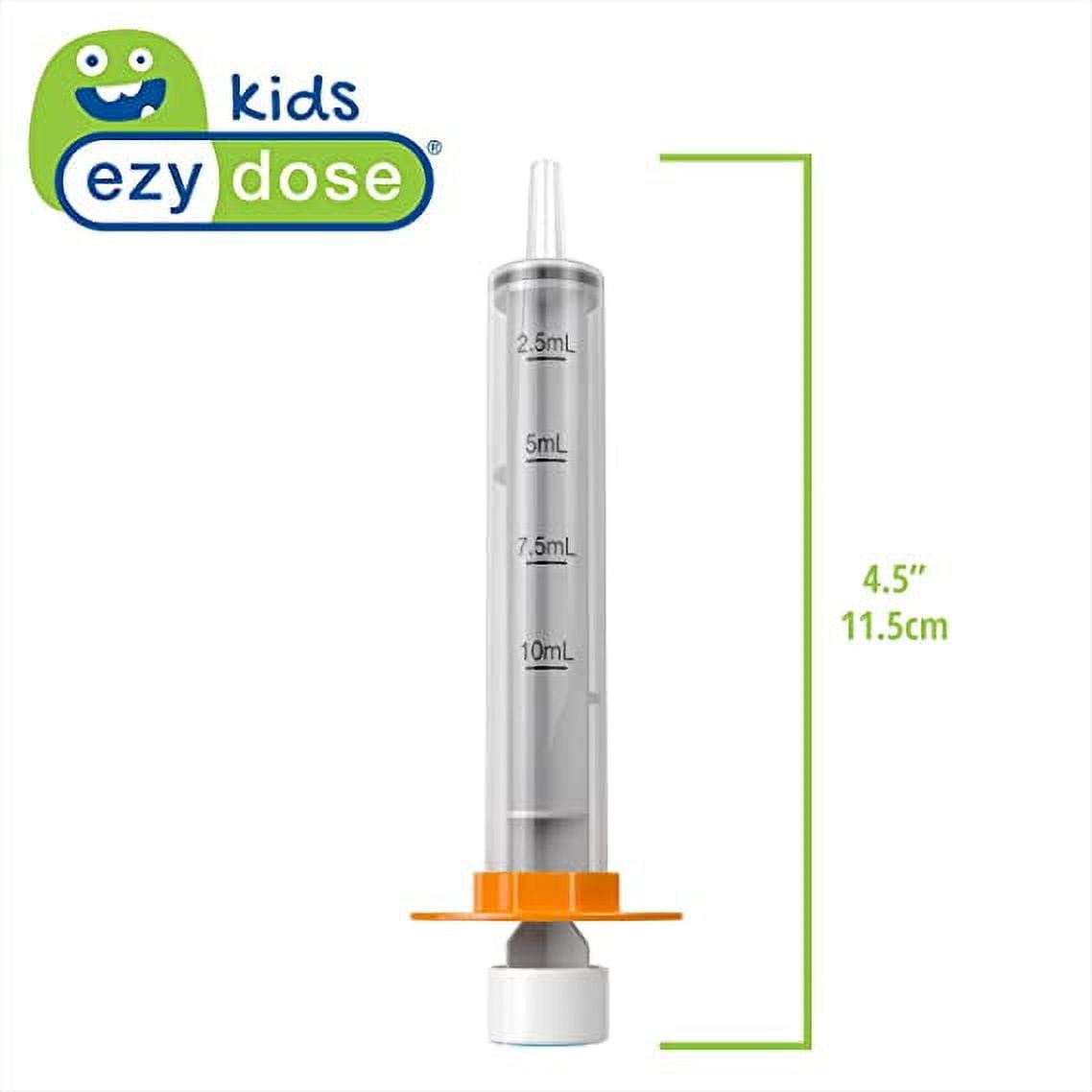 Ezy Dose True Easy Oral Syringe with Safety-stops, 10 ml, 6 Pack