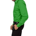 thumbnail image 2 of G-Style USA Men's Regular Fit Long Sleeve Solid Color Dress Shirts - Green - 5X - 21-21.5 - 36-37, 2 of 6