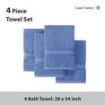thumbnail image 4 of Juego de toallas de baño LANE LINEN Luxury Cerúlean Blue 100% algodón, 4 of 8