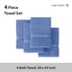 thumbnail image 4 of Juego de toallas de baño LANE LINEN Luxury Cerúlean Blue 100% algodón, 4 of 8