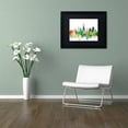 thumbnail image 3 of Trademark Fine Art "Indianapolis Indiana Skyline SP" Canvas Art by Marlene Watson, Black Matte, Black Frame, 3 of 4