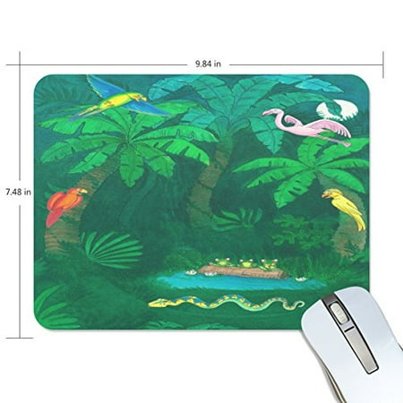 

POPCreation Frog And Parrot Mouse pads Gaming Mouse Pad 9.84x7.87 inches