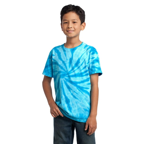 Port & Company &174; - Tee-Shirt Tie-Dye pour Jeunes. Pc147y XL Turquoise