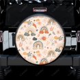 thumbnail image 1 of Motif Dessiné à la Main Boho Motif Polyester Universel Roue de Rechange Housses de Roues pour Remorque RV SUV Camion Campeur, 1 of 5