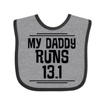 Inktastic My Daddy Runs Half Marathon Boys or Girls Baby Bib