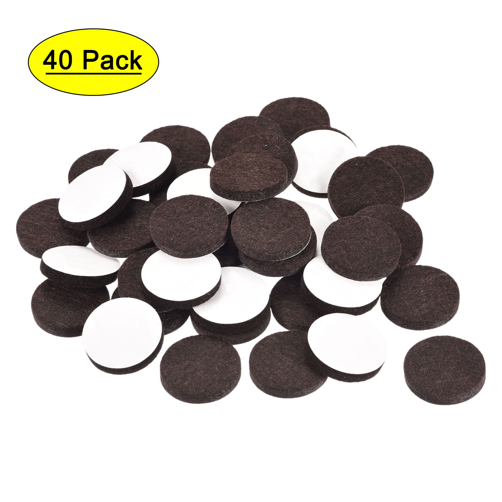 H/W FELT PADS adhesive 19mm diameter pack of 20 