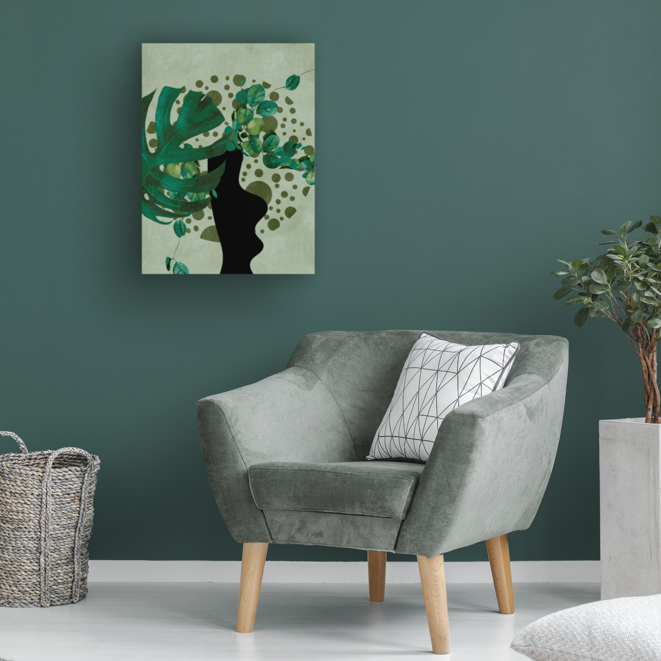 Trademark Fine Art Ana Rut Bre Leaves More 5 Canvas Wall Art