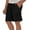 Black, variant on COSFO Casual Men'S Shorts White Elastic Waist Relaxed Fit Cotton Linen Outdoor Bermuda Shorts